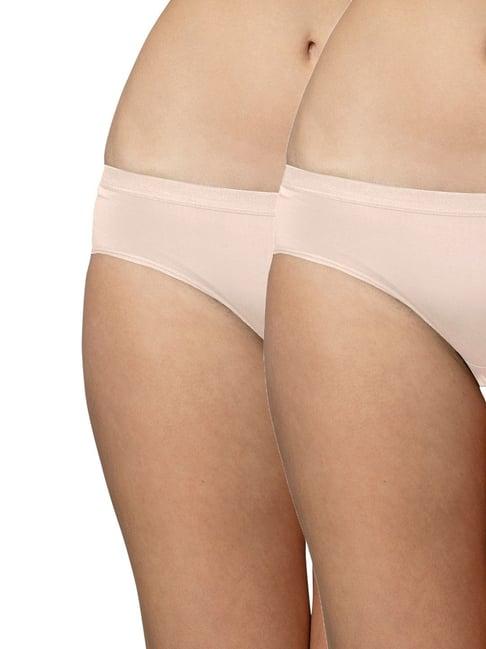 triumph beige plain panties - pack of 2