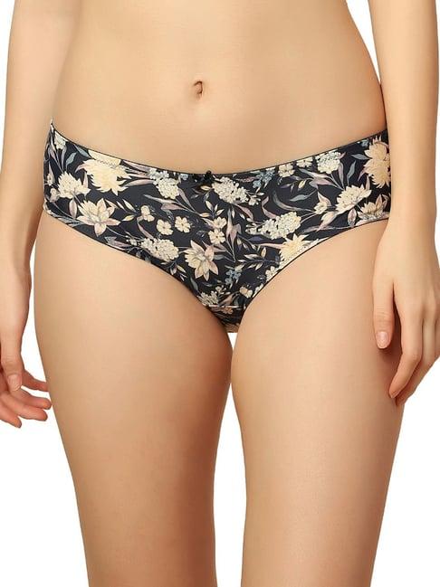 triumph black & cream printed panty