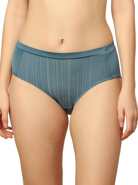 triumph blue striped hipster panty