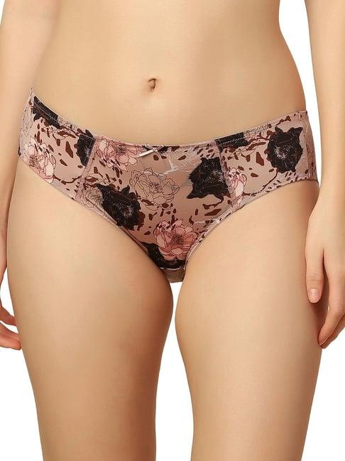 triumph brown printed panty