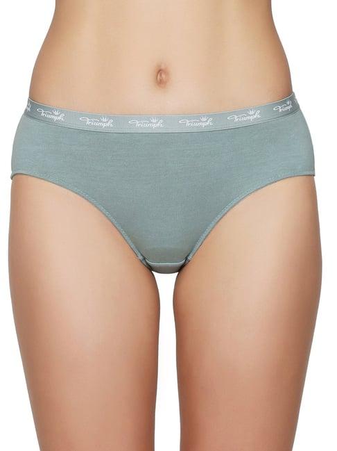 triumph green cotton hipster panty