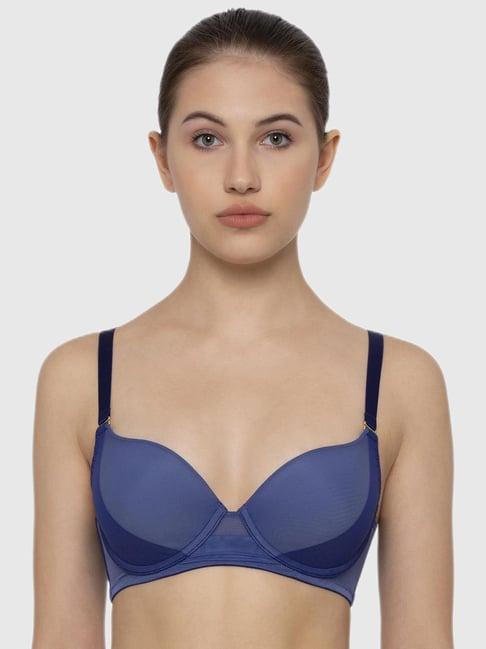 triumph navy padded bra