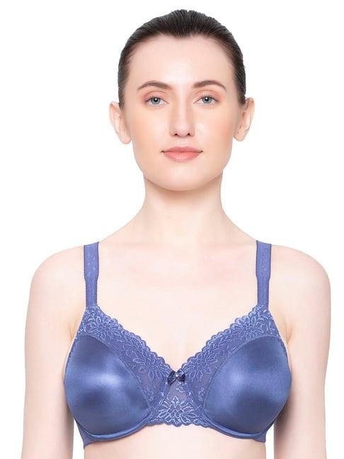 triumph navy women ladyform soft seamless non padded 3d under wired minimizer bra