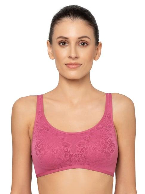 triumph pink half coverage t-shirt bra