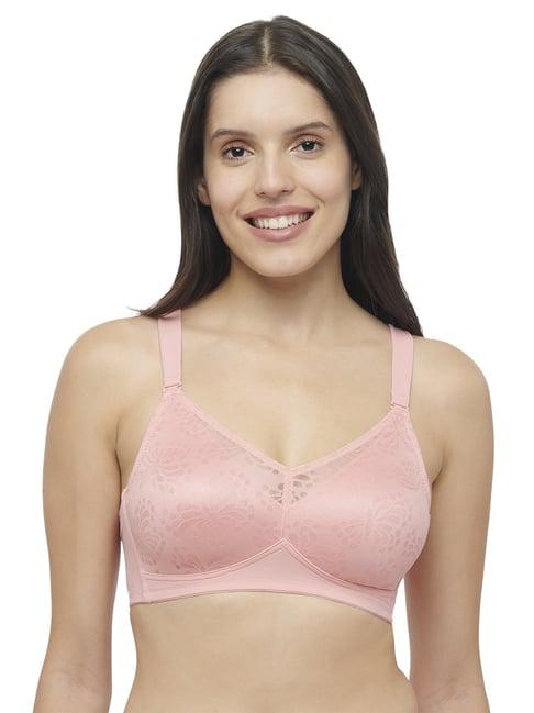 triumph pink lace work minimizer bra