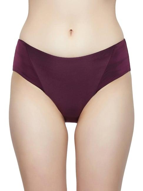 triumph purple plain hipster panty