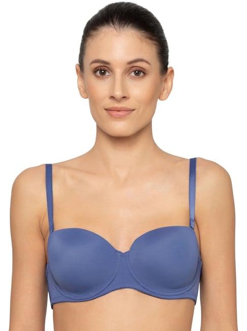 triumph steel blue lace work t-shirt bra