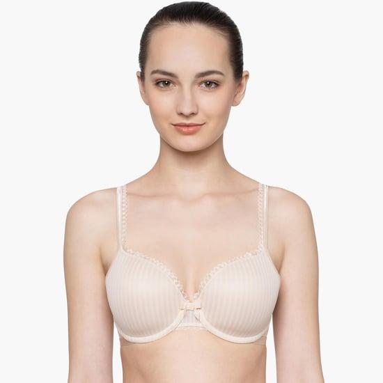 triumph striped padded wired bra