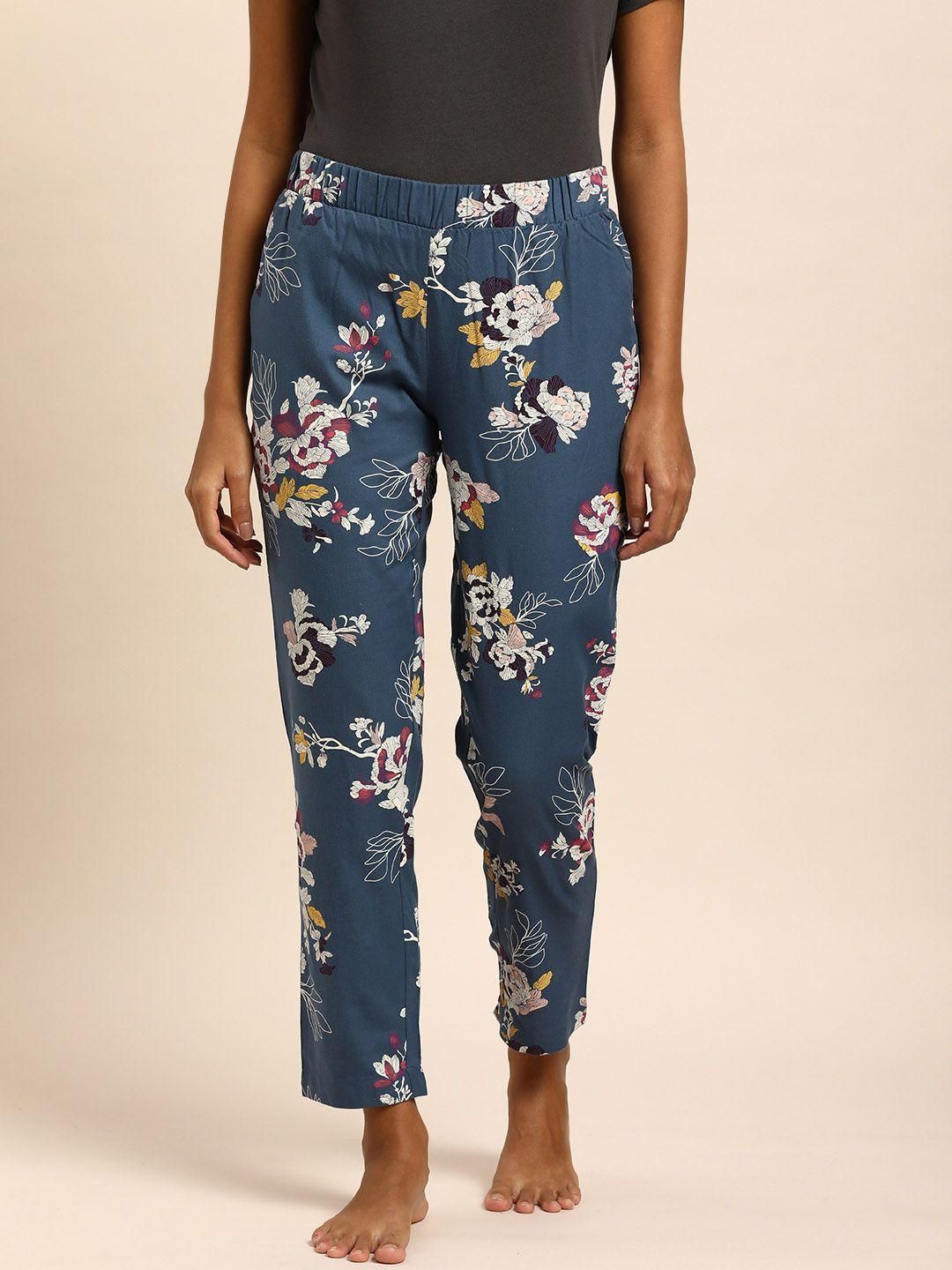 triumph women floral printed organic cotton lounge pant