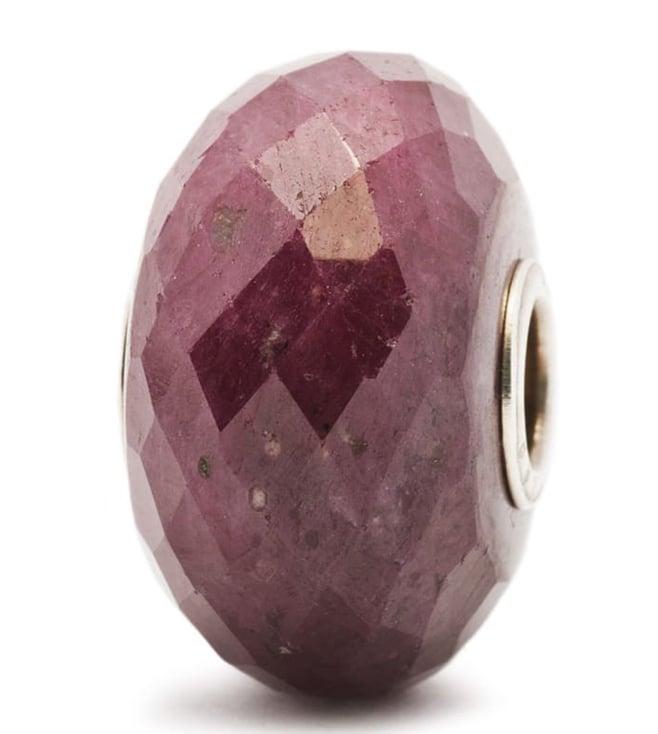 trollbead silver ruby bead