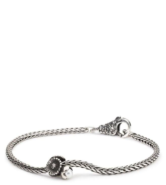 trollbeads silver daisy april bracelet