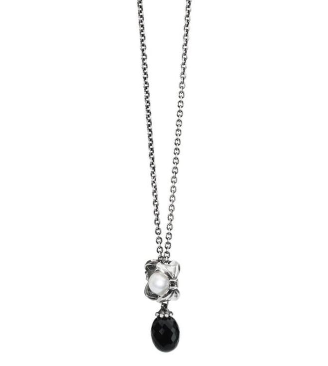 trollbeads silver fantasy black onyx necklace