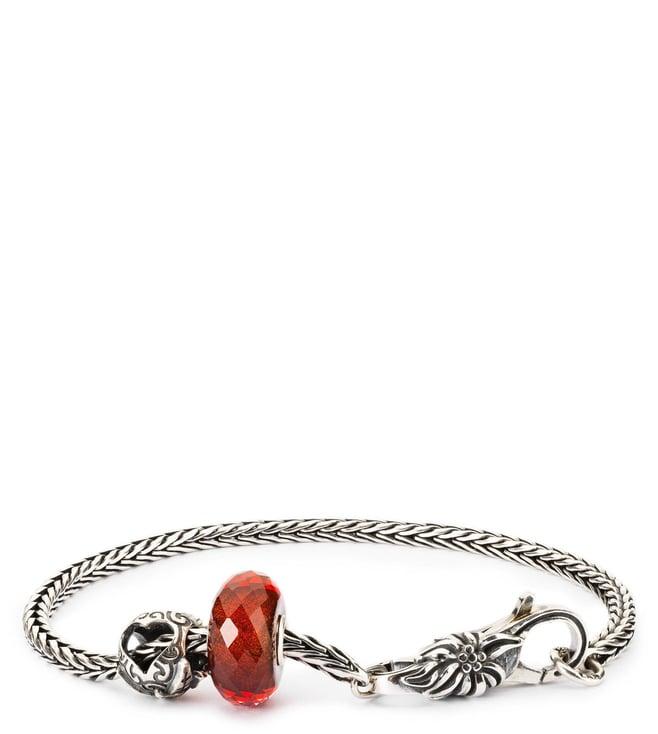 trollbeads silver poinsettia bracelet