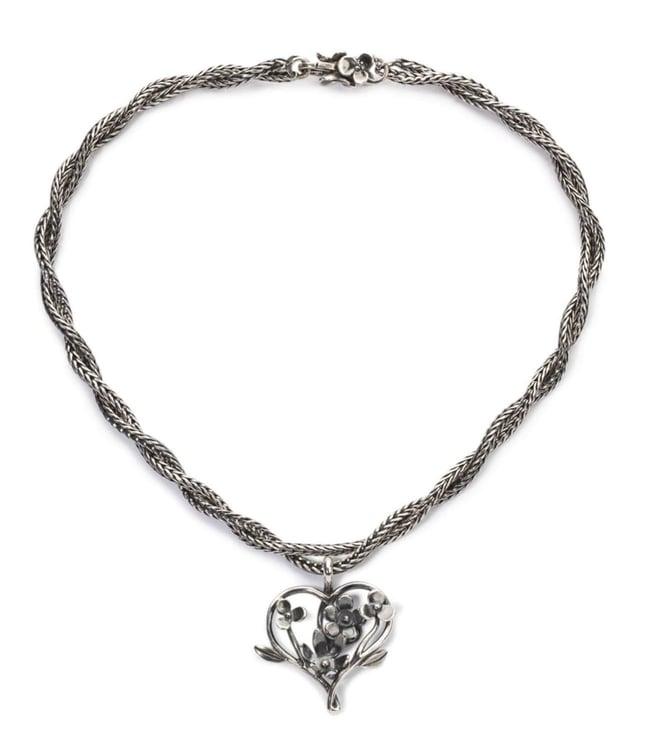 trollbeads silver twisted two necklace