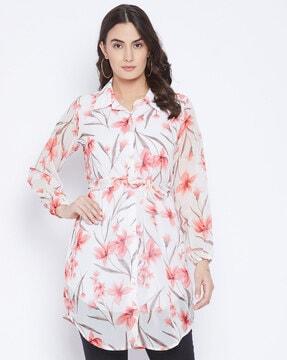 tropical  printed tunic