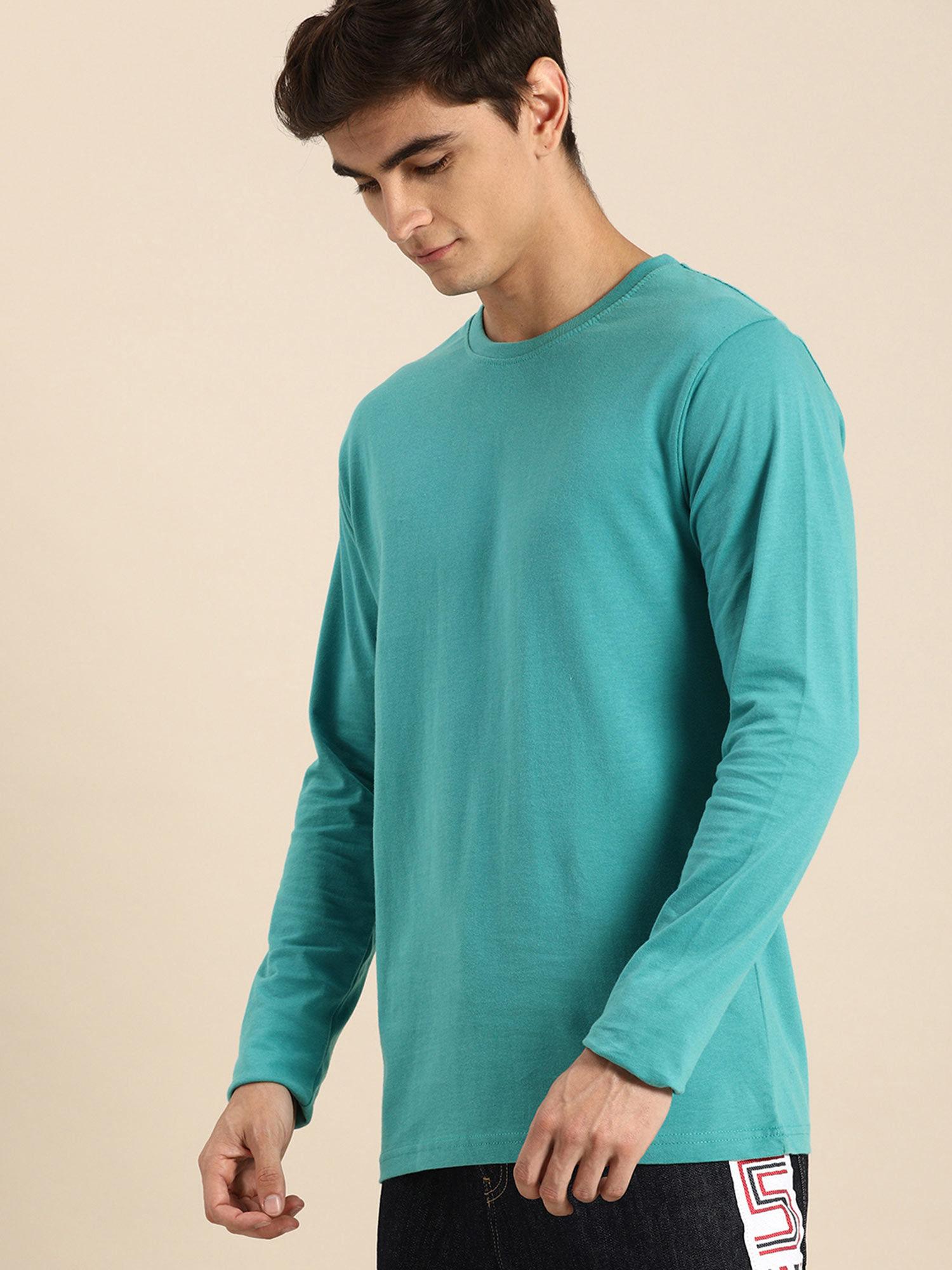 tropical blue full sleeve t-shirt