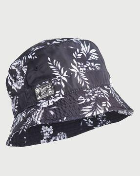 tropical print bucket hat