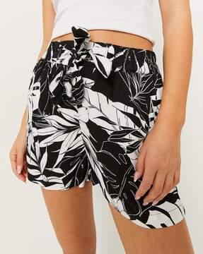 tropical print shorts