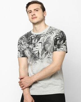 tropical printed  regular fit t-shirt