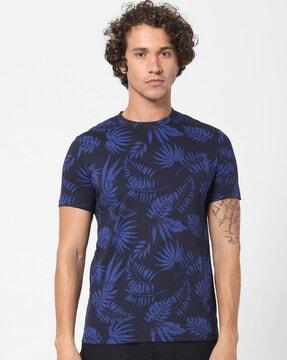 tropical printed regular fit t-shirt