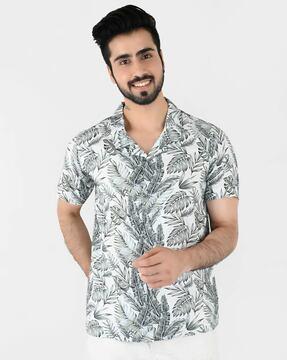 tropical relaxed fit shirt