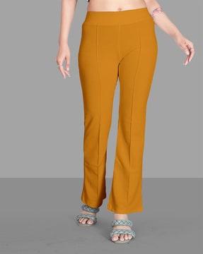 trousers with elasticated waist