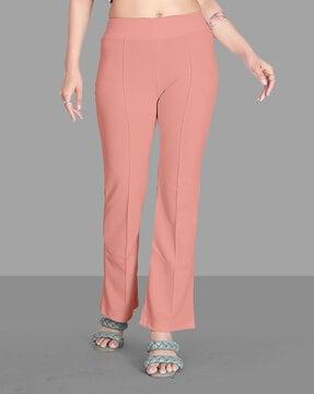 trousers with elasticated waist