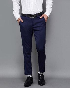 trousers with fly button closure