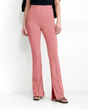 trousers with hem cut