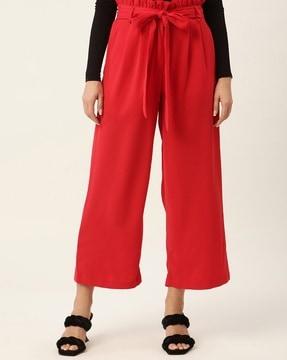 trousers with waist tie-up