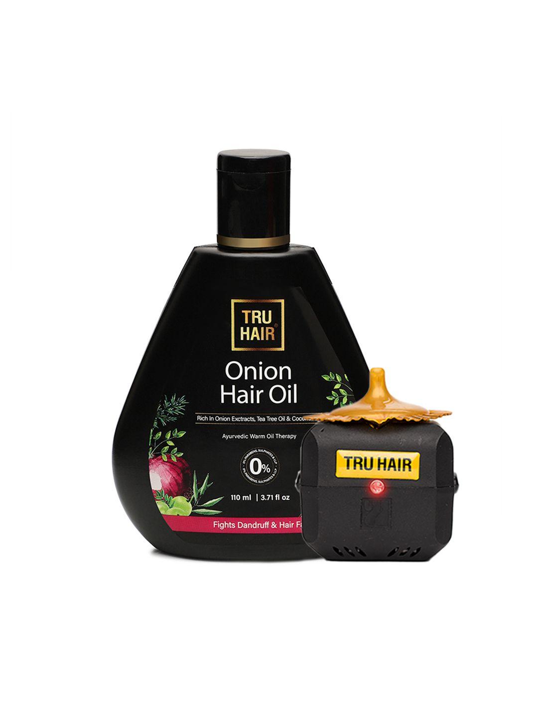 tru hair onion hair oil with tea tree & coconut oil - 110 ml