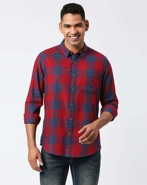 truckston checked shirt with patch pocket