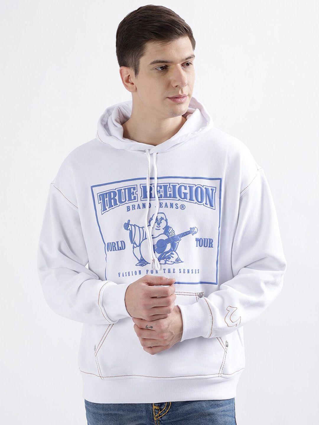 true religion printed hooded sweatshirt