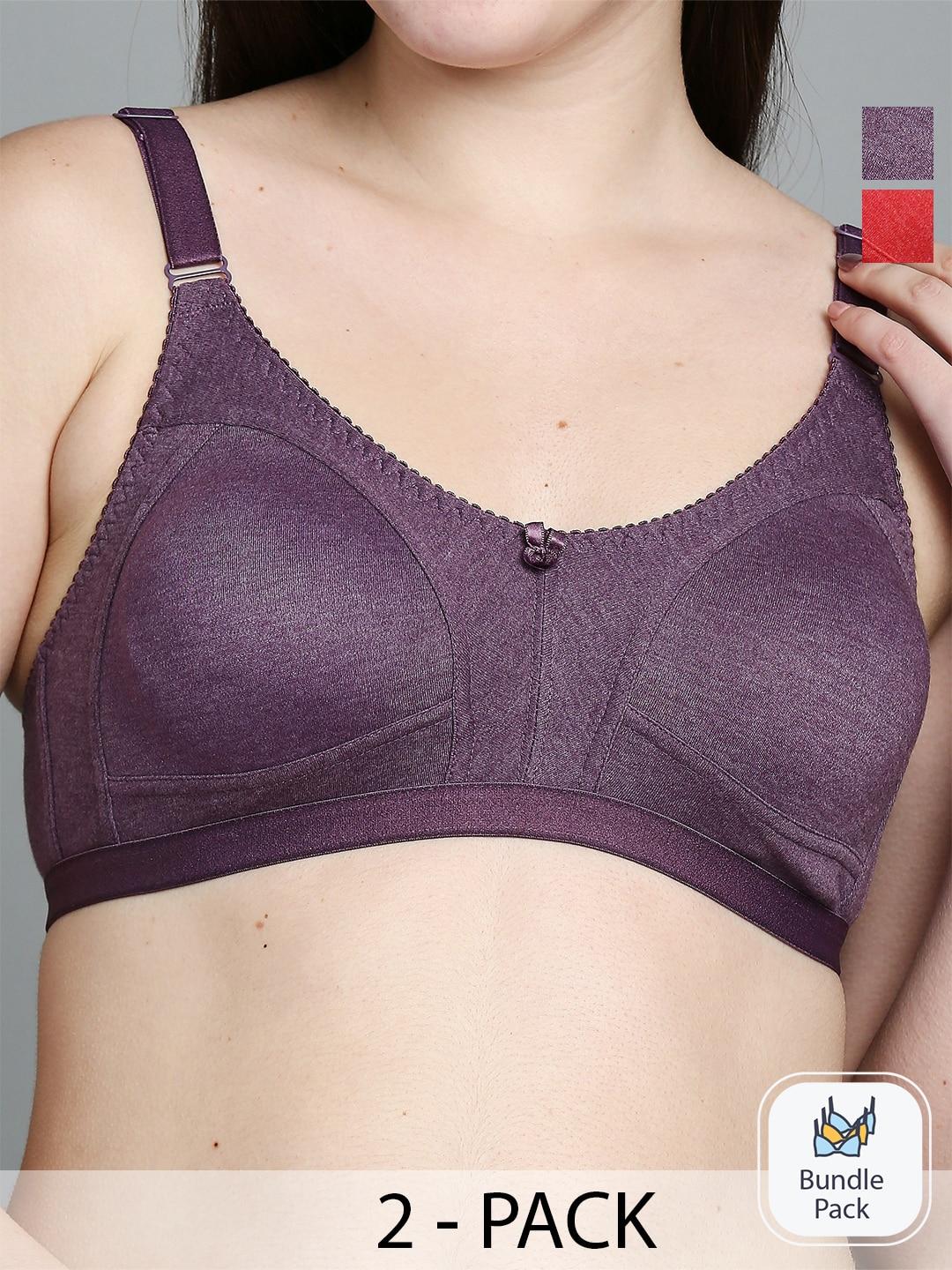 true shape pack of 2 full coverage cotton t-shirt bra anti microbial