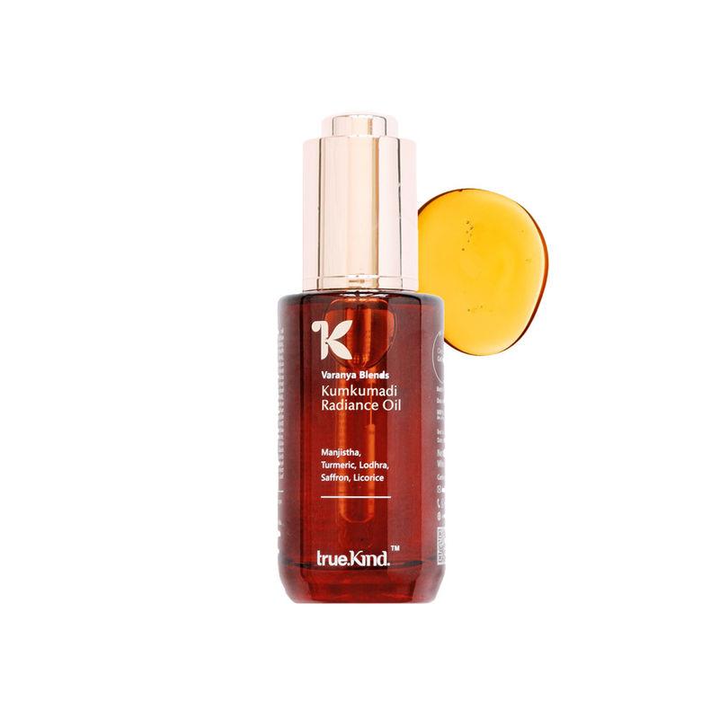 true kind kumkumadi radiance facial oil for glowing & brighter skin turmeric & jojoba oil
