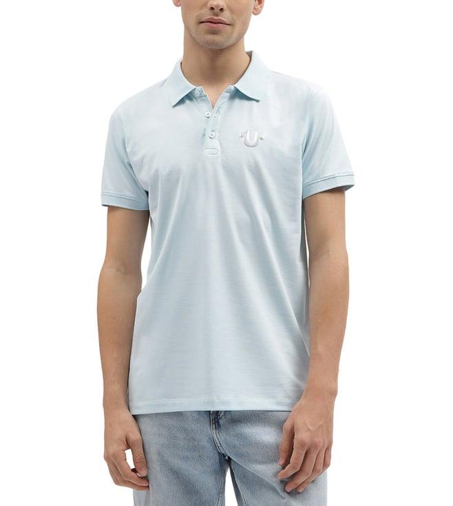 true religion blue regular fit polo t-shirt