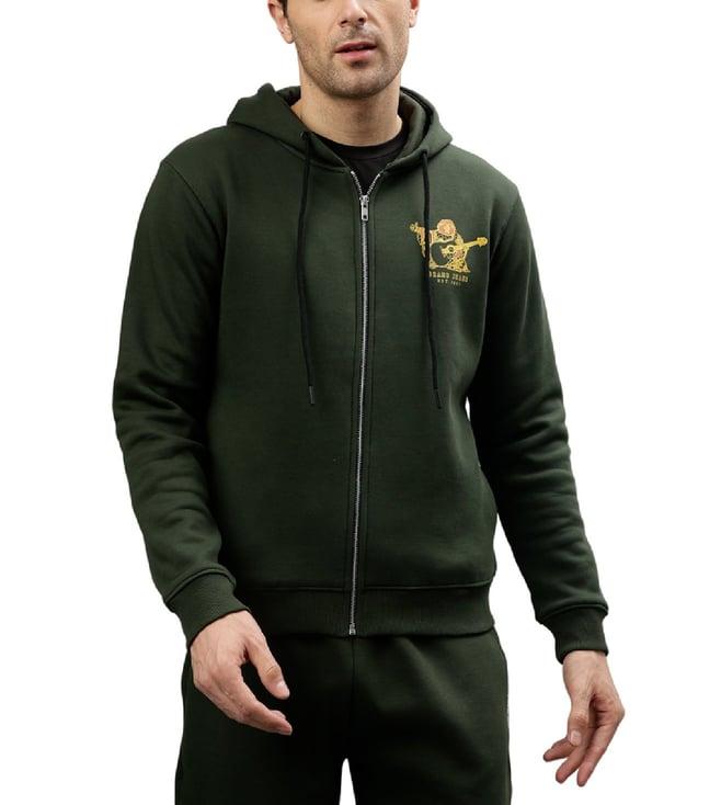 true religion green fashion regular fit sweatshirt