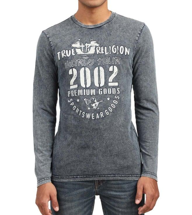 true religion indigo printed regular fit t-shirt