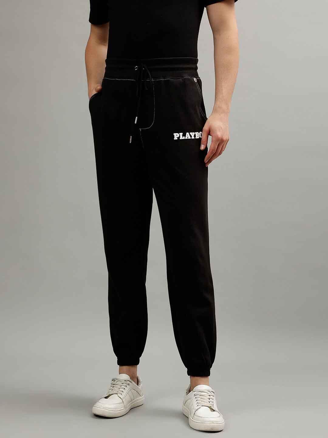 true religion men pure cotton relaxed-fit joggers