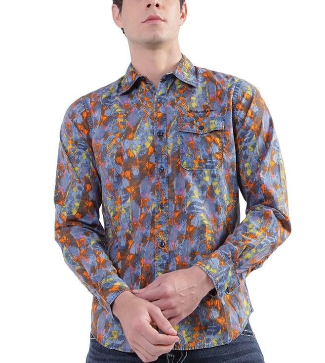 true religion multi fashion printed regular fit shirt