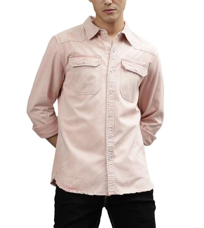 true religion pink fashion regular fit shirt