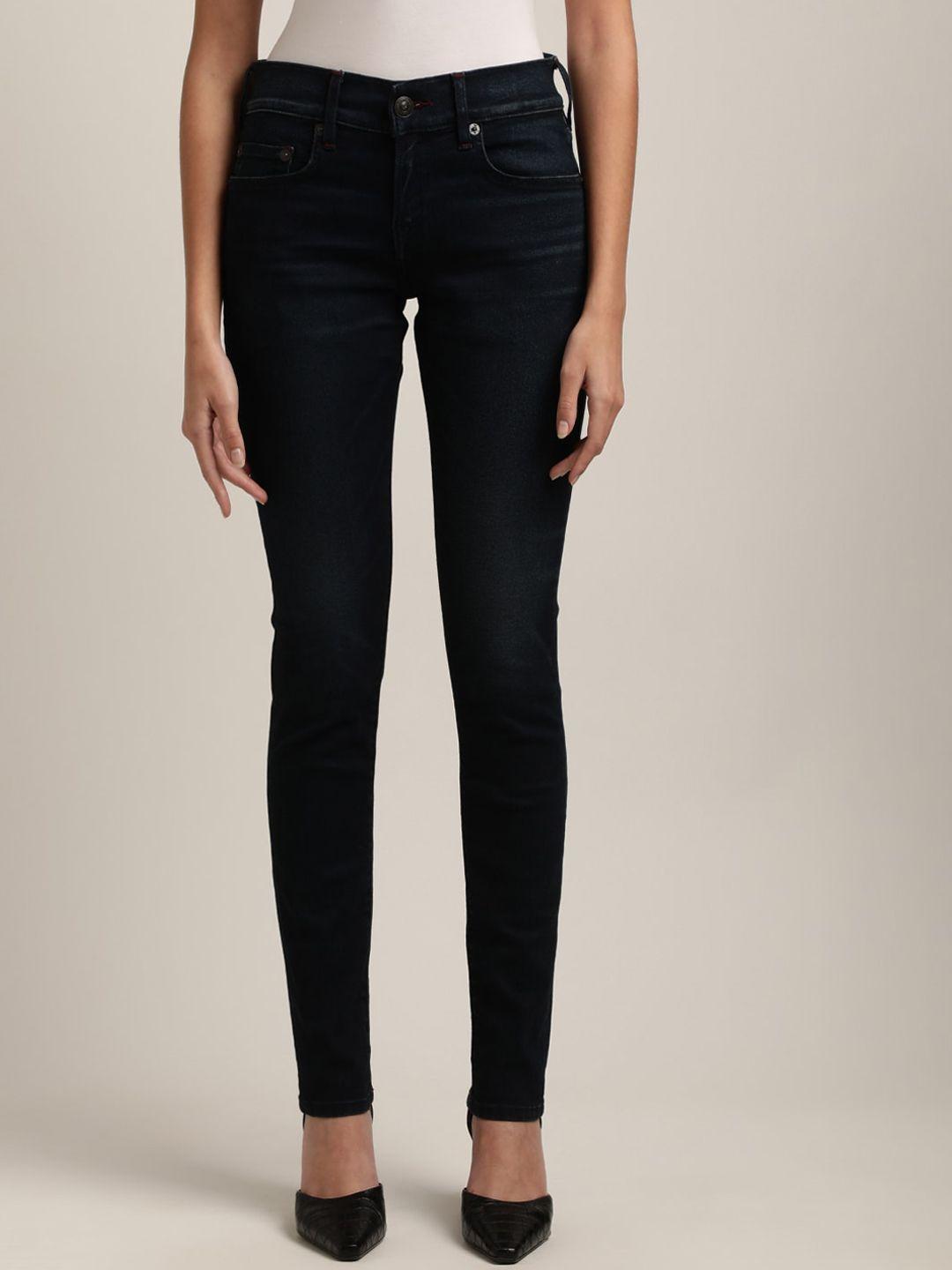 true religion women black skinny fit jeans