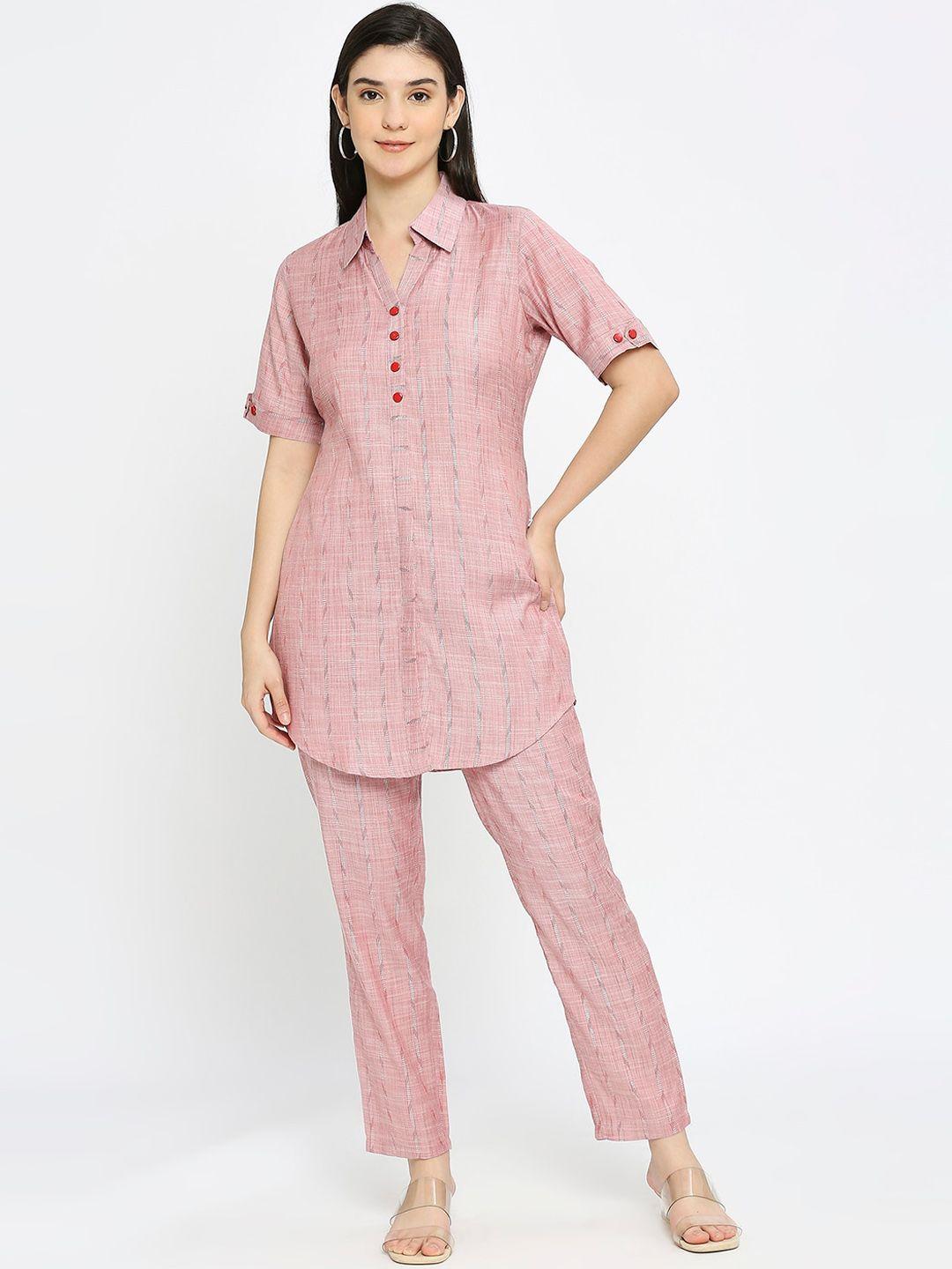 true shape self-design tunic with trouser co-ords