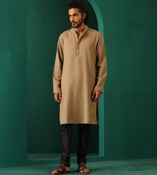 truebrowns beige rutba kurta