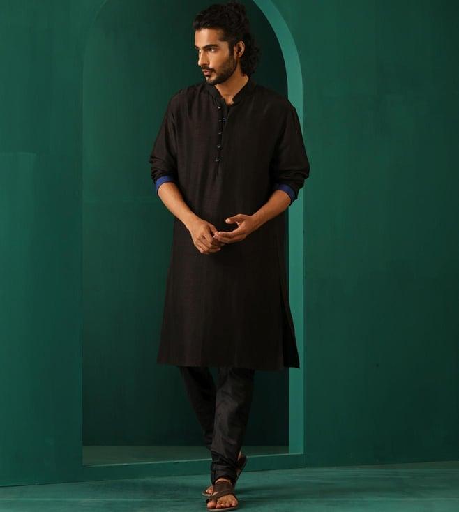 truebrowns black rutba kurta