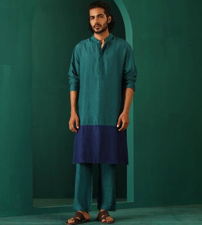 truebrowns blue rutba kurta