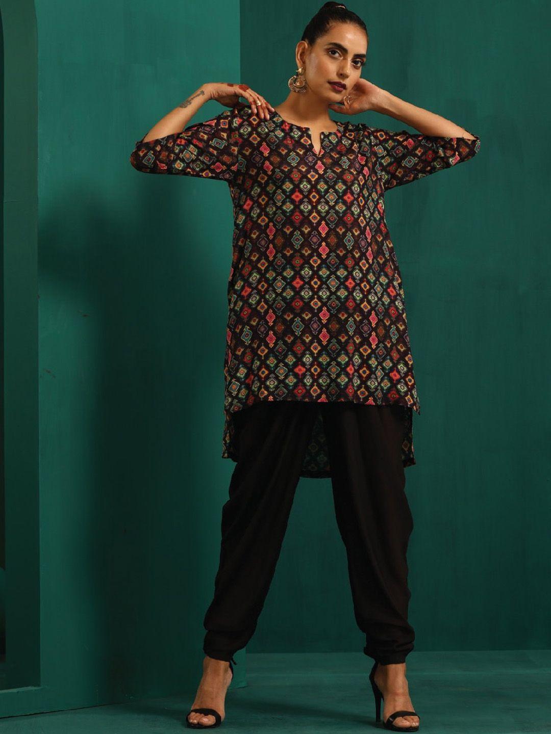 truebrowns printed top with trousers co-ords