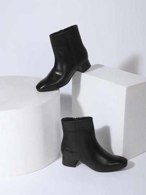 truffle collection women's black casual boots