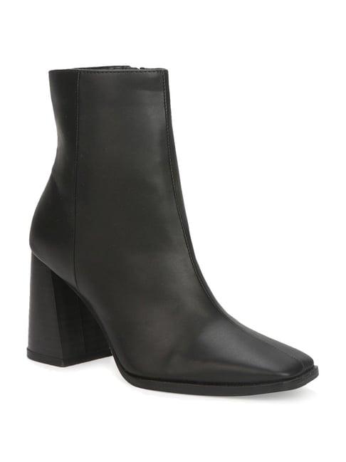 truffle collection women's jet black casual booties