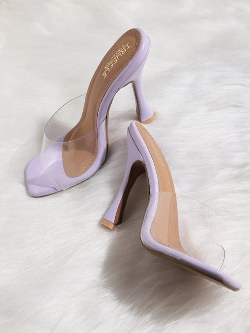 truffle collection women's lilac casual stilettos